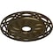 Ekena Millwork Loera Ceiling Medallion (Fits Canopies up to 6 1/4"), 26 5/8"OD x 4 1/2"ID x 1 3/8"P, Brass CM26LOBRS - alternate 2